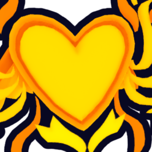 Golden Blazing Heart